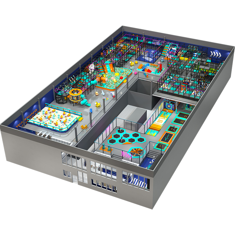 كازاخستان كبيرة منتزه الترامبولين الداخلي