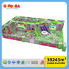 ملعب داخلي للأطفال على طراز Space Style Green مع ترامبولين للأطفال